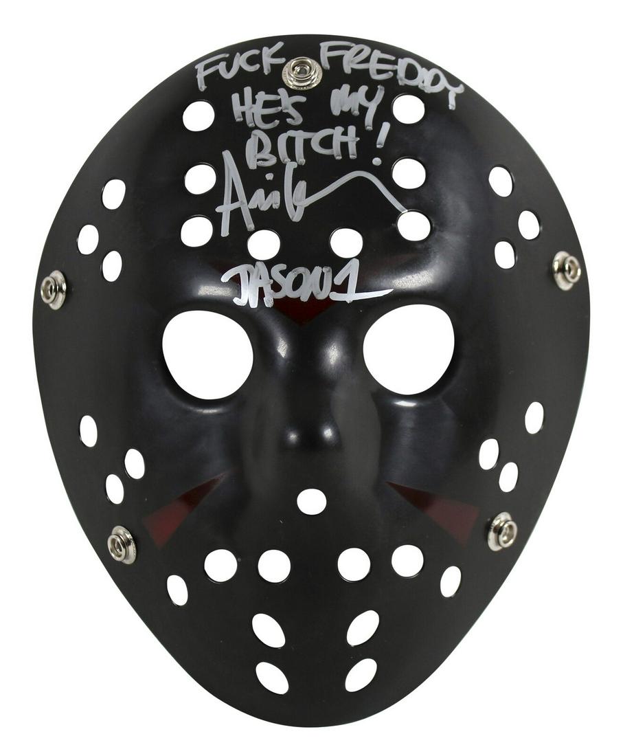 Ari Lehman Friday The 13th "F*** Freddy!" Signed Black Mask w/ Silver Sig BAS: Ari Lehman Friday The 13th "F*** Freddy!" Signed Black Mask w/ Silver Sig BAS Industry: Movies Original/Reproduction: Original Autograph Authentication: Beckett Product Coa: Beckett Product Signed By 