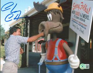 Chevy Chase Vacation Signed 8x10 Photo Punching Moose BAS Witnessed: Chevy Chase Vacation Signed 8x10 Photo Punching Moose BAS Witnessed Industry: Movies Object Type: Photograph Original/Reproduction: Original Autograph Authentication: Beckett Product Coa: Beckett Prod