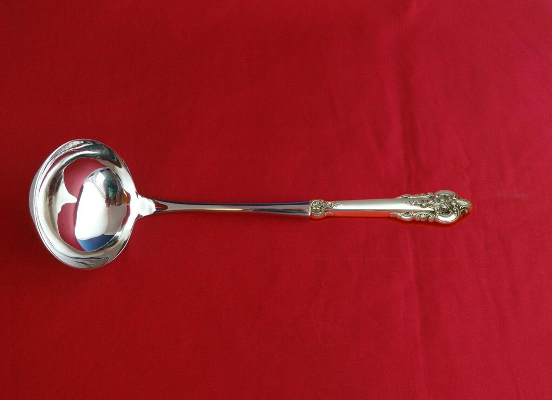 Grande Baroque by Wallace Sterling Silver Soup Ladle 11 1/2" HHWS Custom Serving: Grande Baroque by Wallace Sterling Silver Soup Ladle 11 1/2" HHWS Custom Serving Maker: Wallace Featured Refinements: Grand Baroque Silverware Composition: Sterling Silver Style: Baroque Age: Post-194