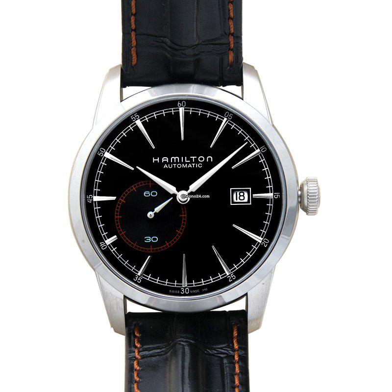 Hamilton H40515731 - American Classic Automatic Black Dial Stainless Steel Men's Watch: Hamilton H40515731 - American Classic Automatic Black Dial Stainless Steel Men's Watch Brand: Hamilton Model: Railroad Dealer product code: 5028A Movement: Automatic Case material: Steel Bracelet mate