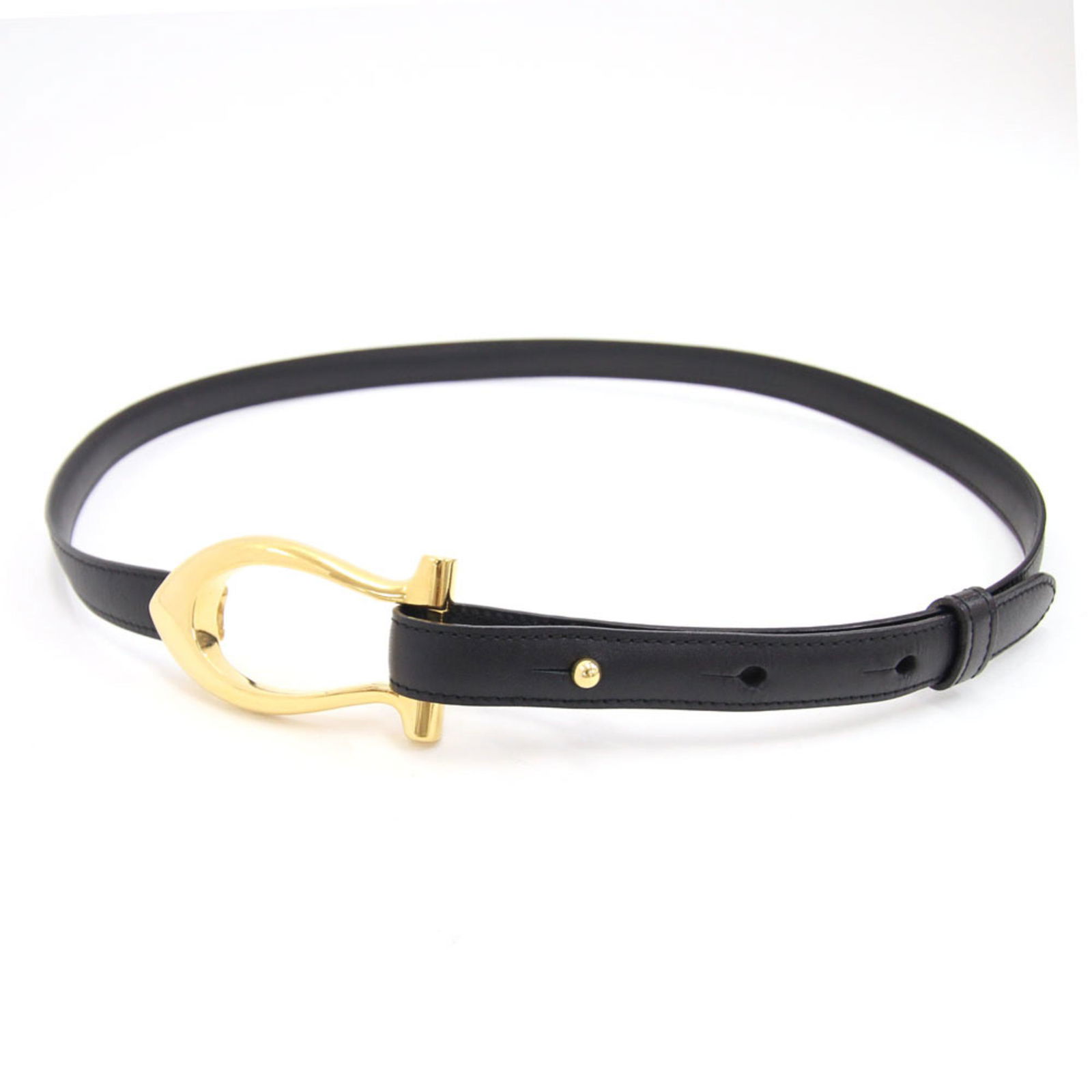 Cartier Belt Black Gold Leather Women's Sep 19, 2022 Mynt Auctions