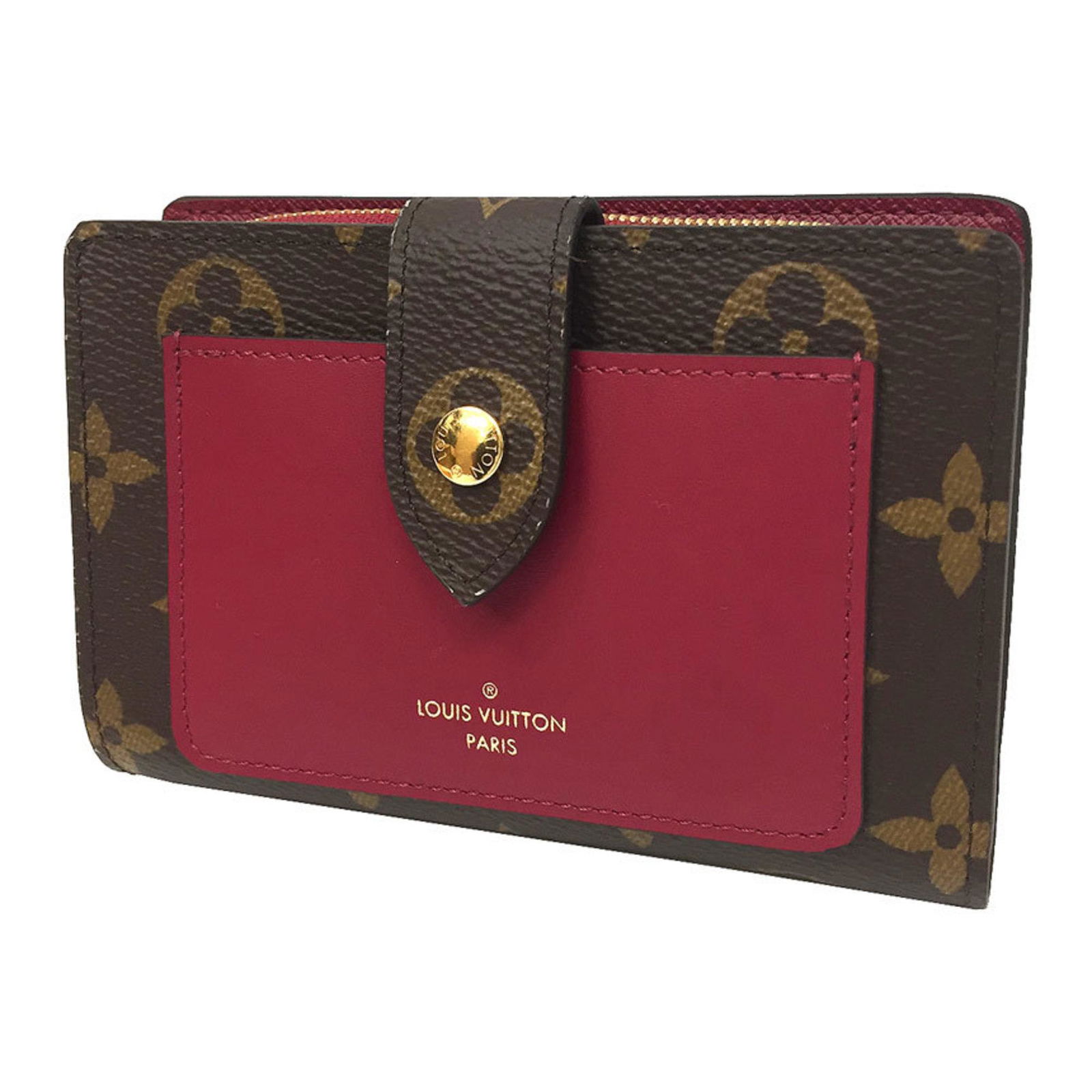 LOUIS VUITTON Louis Vuitton Portofeuil Juliet M69433 Fuchsia Folded Wallet Monogram: LOUIS VUITTON Louis Vuitton Portofeuil Juliet M69433 Fuchsia Folded Wallet Monogram Brand: Louis Vuitton Line: Monogram Type: Wallet (bi-fold) Material: Monogram Leather Monogram: Leather: Leather/Fur