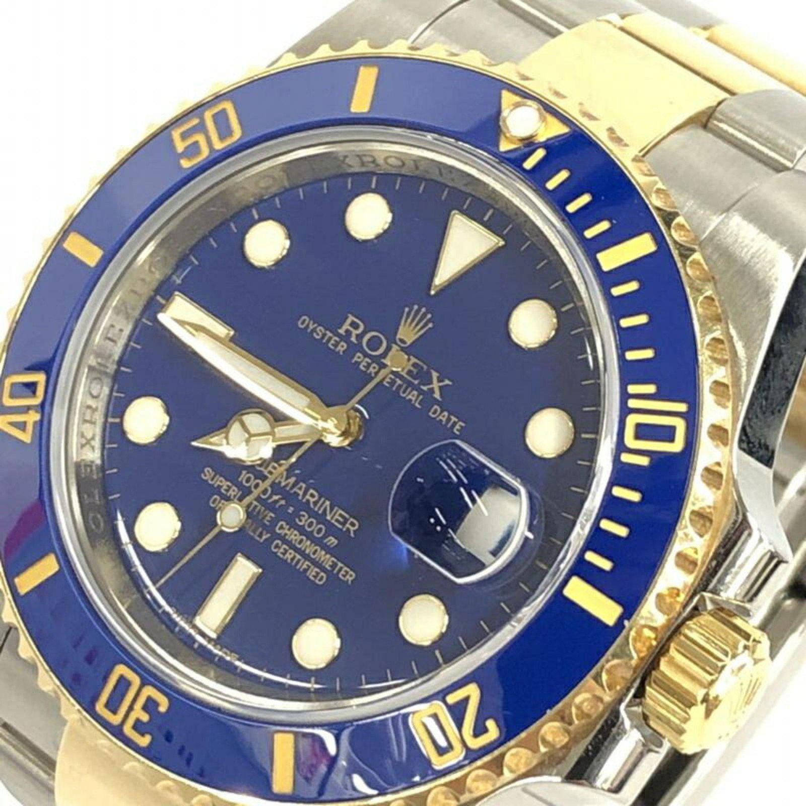 Rolex Rolex Submariner Date 116613lb Roulette Engraved Ss X Yg