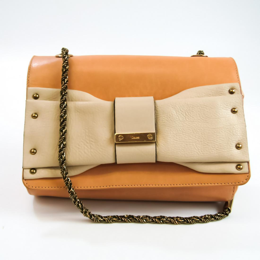 Chloe Jane Women's Leather Shoulder Bag Beige: Chloe Jane Women's Leather Shoulder Bag Beige Brand: Chloe Model: Jane Country of Origin: Spain Type: Shoulder bag Material: Leather Leather: Color: Beige Gender: Women Size (HxWxD): 14cm x 19.5cm x 7