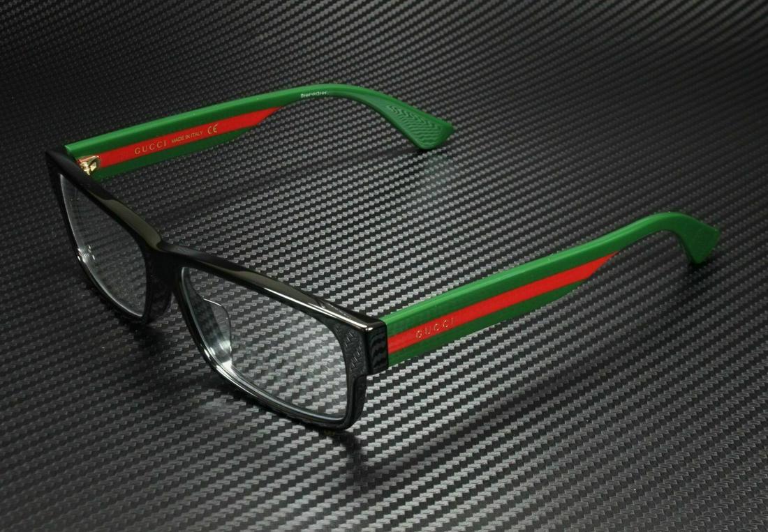 GUCCI GG0344OA 001 Rectangle Square Black Multicolor Men's Eyeglasses 56 mm: GUCCI GG0344OA 001 Rectangle Square Black Multicolor Men's Eyeglasses 56 mm Style: Rectangle Type: Eyeglasses Features: Full Rim Bridge Width: 14 mm Age Group: Adult Frame Material: Acetate Brand: Guc