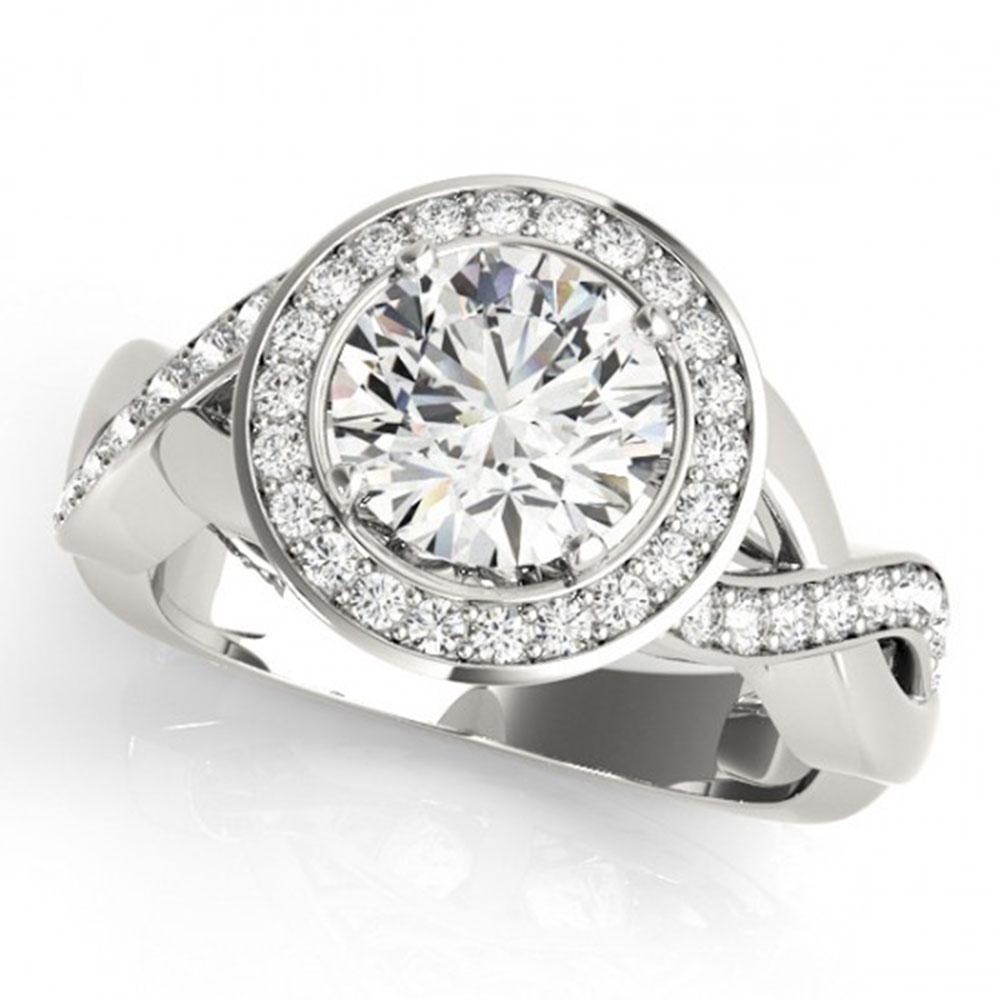 1.75 ctw Certified VS/SI Diamond Halo Ring 18k White Gold: 1.75 ctw Certified VS/SI Diamond Halo Ring 18k White Gold 1.75 ctw Certified VS/SI Diamond Halo Ring 18k White Gold Designer Brand Luxury Jewelrymade in the USA Suggested Retail Price: $20550 . Item: 
