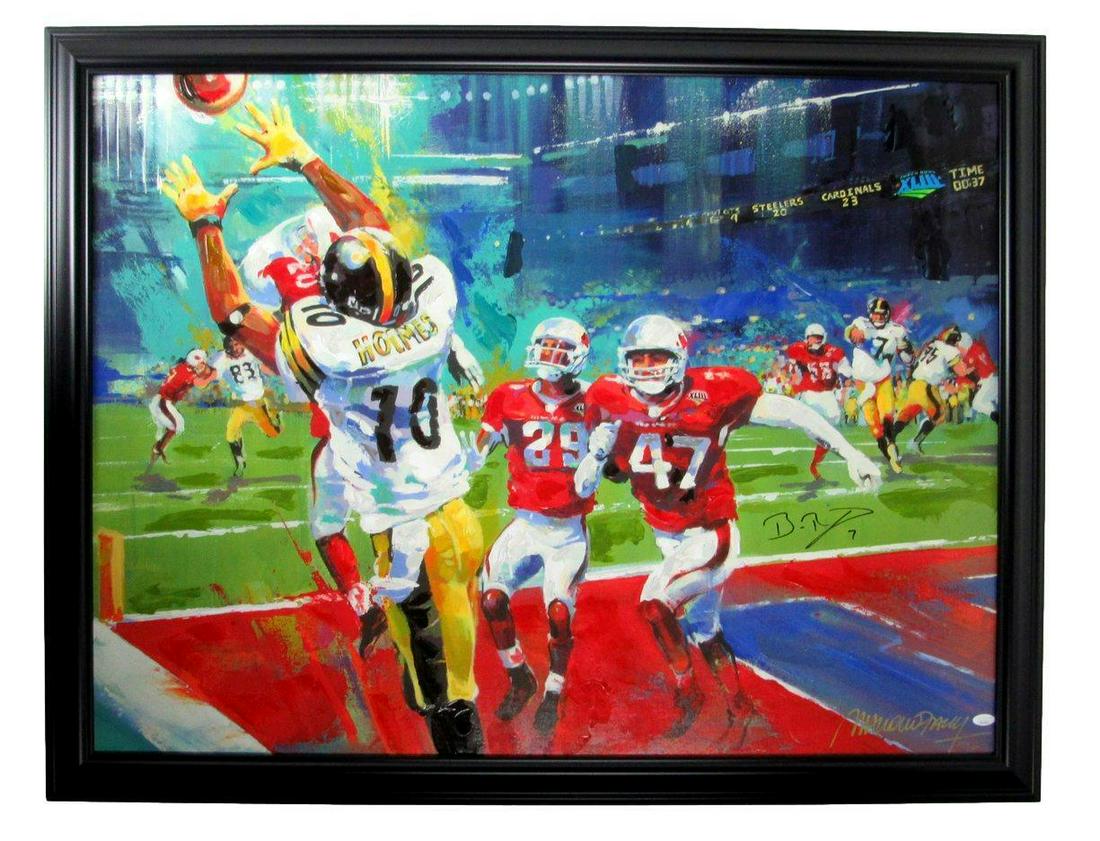 Ben Roethlisberger Steelers Signed Malcolm Farley 39x30 Canvas Framed JSA 166383: Ben Roethlisberger Steelers Signed Malcolm Farley 39x30 Canvas Framed JSA 166383 Sport: Football-NFL Product: Photo Original/Reprint: Original Team: Pittsburgh Steelers Autograph Authentication: JSA L