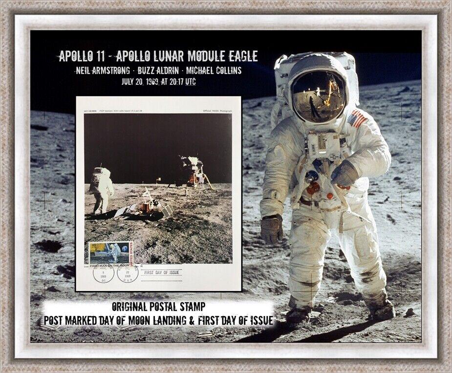 Original NASA Photo Apollo 11 Aldrin Walking on Moon First Day of Issue FRAMED: Original NASA Photo Apollo 11 Aldrin Walking on Moon First Day of Issue FRAMED Type: NASA PHOTO Year: 1969 Featured Refinements: Apollo 11 Memorabilia Pre-Owned PLEASE NOTE: Framed Large or heavy Item