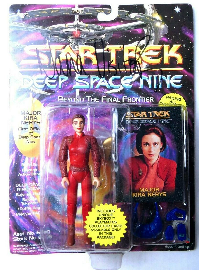Nana Visitor Signed Autograph Action Figure Star Trek DS9 Kira Nerys JSA: Nana Visitor Signed Autograph Action Figure Star Trek DS9 Kira Nerys JSA Object Type: Action Figure Industry: Television Original/Reproduction: Original Autograph Authentication: James Spence (JSA) Pl