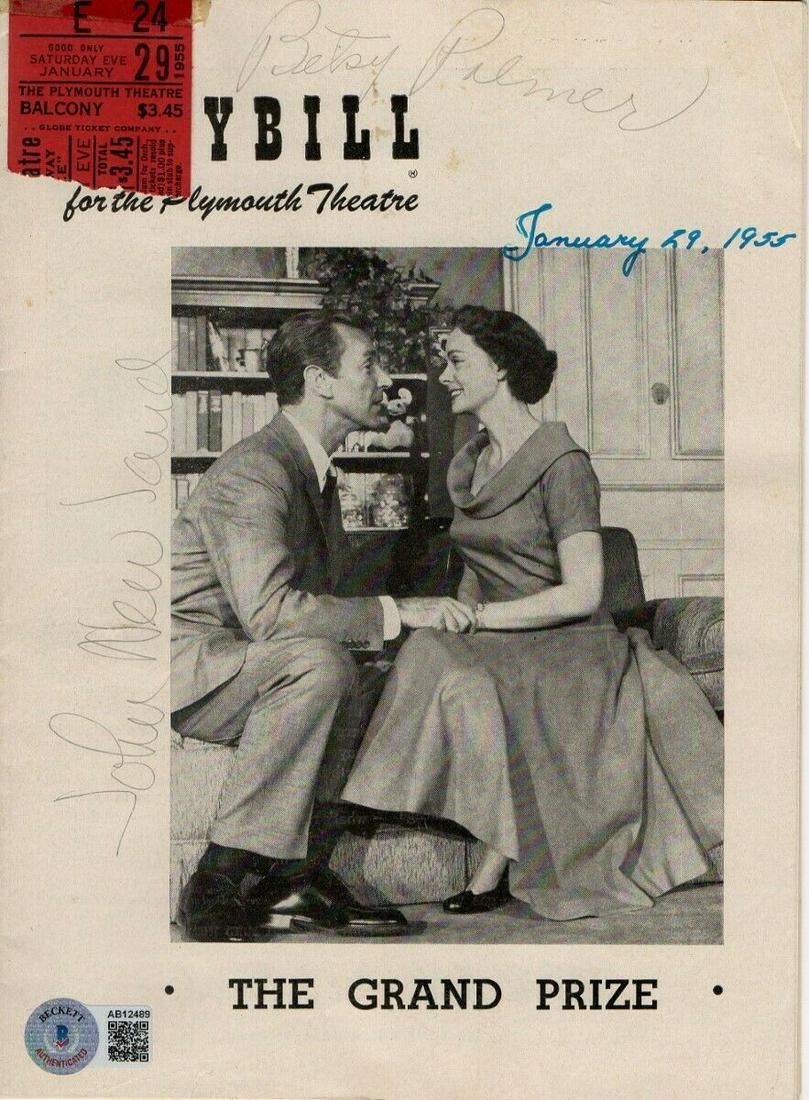 Betsy Palmer John Newland Dual Autographed Playbill Program The Grand Prize: Betsy Palmer John Newland Dual Autographed Playbill Program The Grand Prize Object Type: Playbill Industry: Theater Original/Reproduction: Original Autograph Authentication: Beckett Authentication Pla