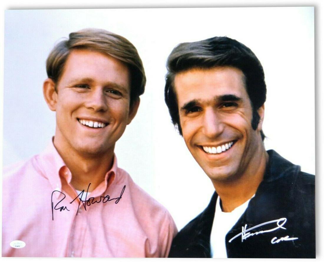 Ron Howard Henry Winkler Signed Autographed 16X20 Photo Happy Days JSA: Ron Howard Henry Winkler Signed Autographed 16X20 Photo Happy Days JSA Object Type: Photograph Industry: Television Original/Reproduction: Original Signed By: Ron Howard Henry Winkler Autograph Authen