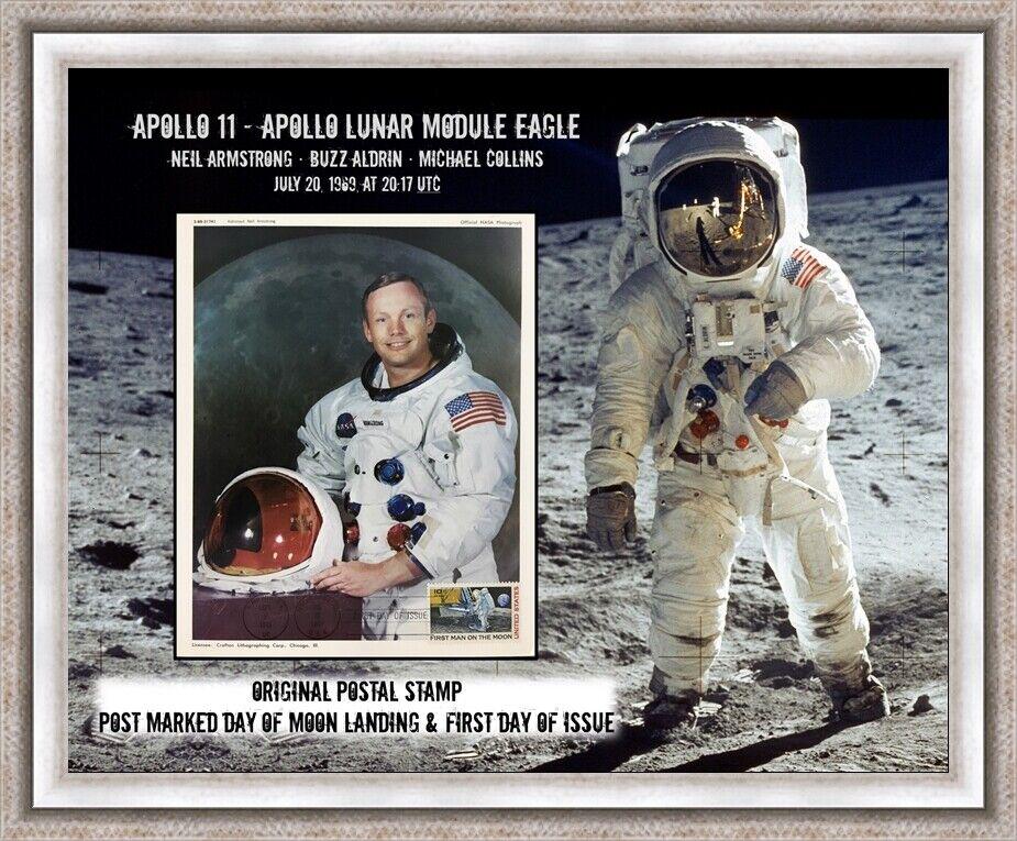 Original NASA Photo Apollo 11 Neil Armstrong First Day of Issue Custom Framed: Original NASA Photo Apollo 11 Neil Armstrong First Day of Issue Custom Framed Type: NASA PHOTO Year: 1969 Featured Refinements: Apollo 11 Memorabilia Pre-Owned PLEASE NOTE: Framed Large or heavy Items