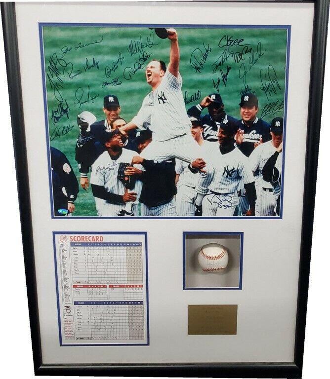 David Wells Perfect Game Team Signed Derek Jeter Mariano Rivera Framed: David Wells Perfect Game Team Signed Derek Jeter Mariano Rivera Framed Sport: Baseball-MLB Product: Photo Original/Reprint: Original Player: Derek Jeter David Wells Team: New York Yankees Autograph Au