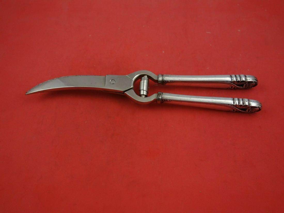 Spring Glory by International Sterling Silver Poultry Shears 10 3/8" Vintage: Spring Glory by International Sterling Silver Poultry Shears 10 3/8" Vintage Maker: International Composition: Sterling Silver Age: Post-1940 Brand: International Pattern: Spring Glory Type: Shears Sp