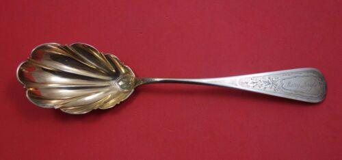 George Sharp Sterling Silver Berry Spoon GW Shell BC w/ "Mary Nagle" Mono 8 3/4": George Sharp Sterling Silver Berry Spoon GW Shell BC w/ "Mary Nagle" Mono 8 3/4" Maker: George Sharp Composition: Sterling Silver Age: 1850-1899 Type: Berry Spoon George sharpgeorge sharp sterling sil