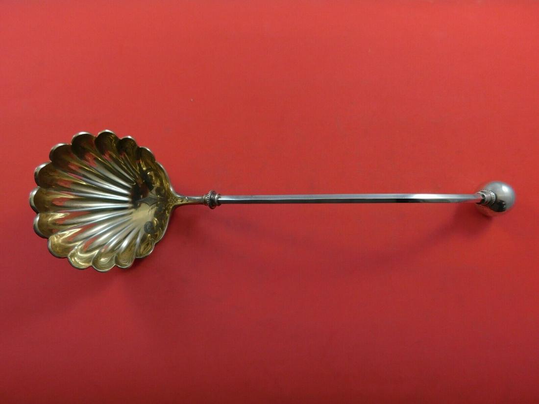 Ball End by George Sharp Sterling Silver Oyster Ladle GW Shell Bowl BC 11": Ball End by George Sharp Sterling Silver Oyster Ladle GW Shell Bowl BC 11" Brand: George Sharp Composition: Sterling Silver Maker: George Sharp Pattern: Ball End Type: Ladle Ball end by george sharp s