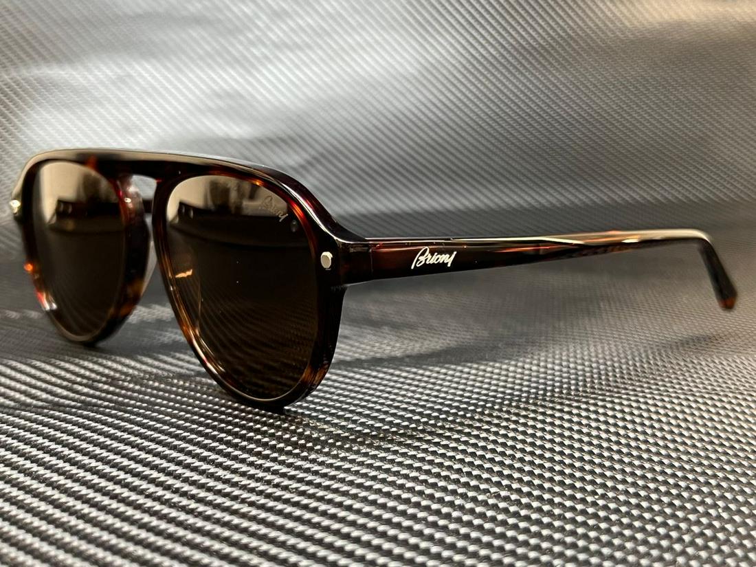 BRIONI BR0085S 002 Havana Aviator 57 mm Men's Sunglasses: BRIONI BR0085S 002 Havana Aviator 57 mm Men's Sunglasses Brand: Brioni Frame Color: Beige Style: Aviator Type: Sunglasses New The Mynt Guarantee: All items in this auction are guaranteed to be 100% au