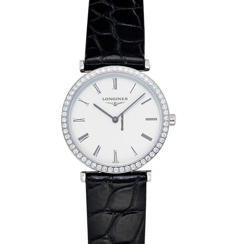 Longines L45130112 - La Grande Classique Quartz White Dial Stainless Steel Ladies Watch: Longines L45130112 - La Grande Classique Quartz White Dial Stainless Steel Ladies Watch Brand: Longines Model: La Grande Classique Dealer product code: 29465A Movement: Quartz Case material: Steel Yea