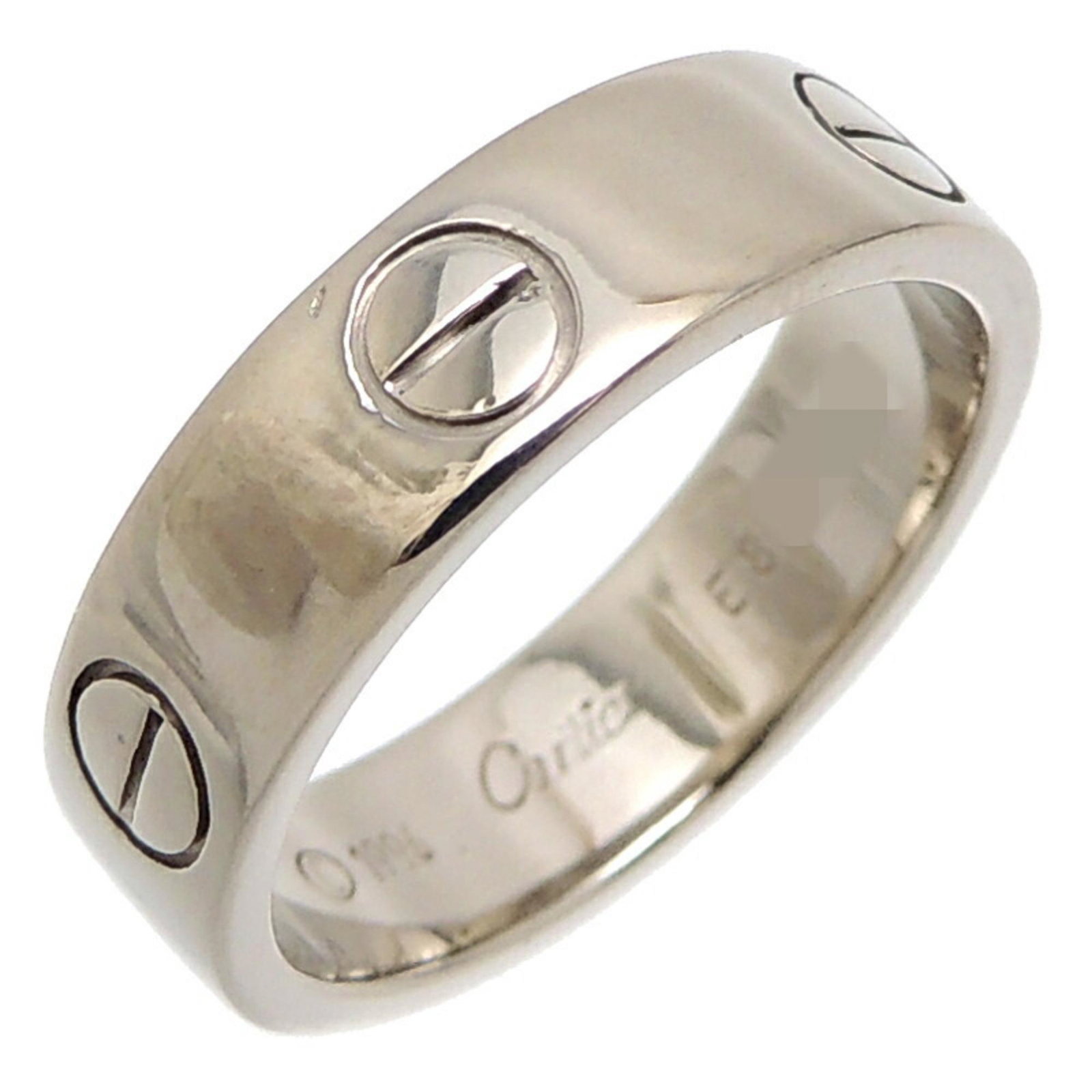 Cartier 750WG # 56 Love Men's Rings 750 White Gold: Cartier 750WG # 56 Love Men's Rings 750 White Gold Brand: Cartier Line: Love Model: Love ring / ring Gender: Men Color: White Material: White gold Other Size: 15.5 Width: 5.5mm / 0.22 Inner Diameter: 