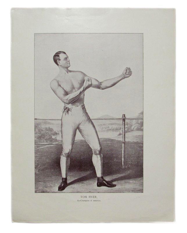 Tom Hyer 1895 Boxing Gladiators 11x15 Supplement Poster: Tom Hyer 1895 Boxing Gladiators 11x15 Supplement Poster Sport: Boxing Product: Photo Original/Reprint: Original Autograph Authentication: Seller League: Boxing Pre-Owned PLEASE NOTE: Framed Large or h