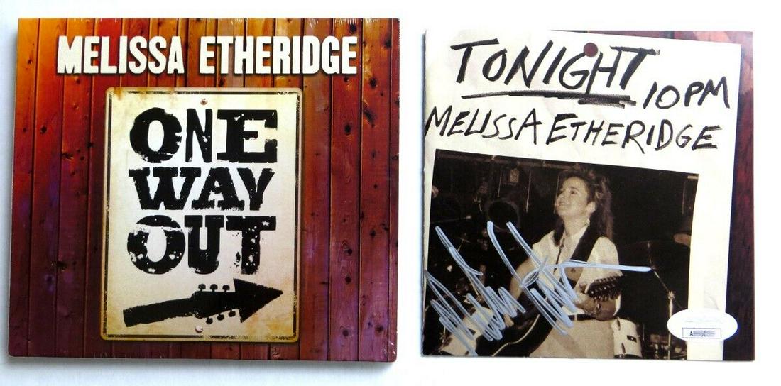 Melissa Etheridge Signed Autographed CD Insert One Way Out: Melissa Etheridge Signed Autographed CD Insert One Way Out Industry: Music Object Type: CD & Booklet Original/Reproduction: Original Autograph Authentication: James Spence (JSA) Player: Melissa Etheri