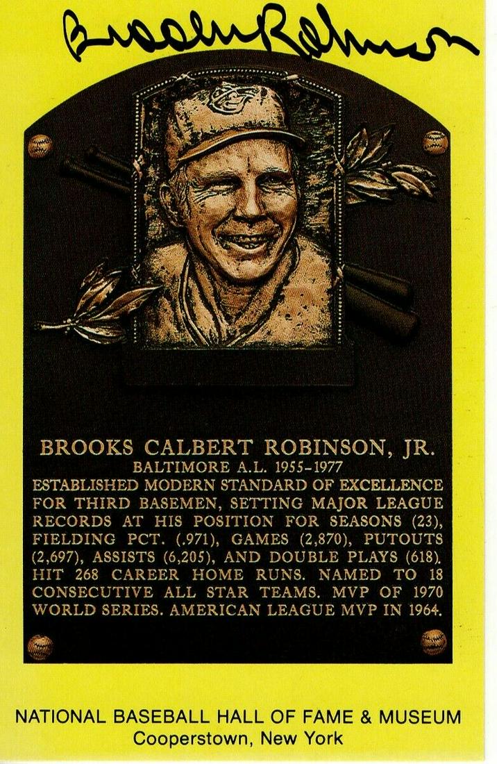 Brooks Robinson Signed Autographed Hall of Fame Postcard Orioles BAS: Brooks Robinson Signed Autographed Hall of Fame Postcard Orioles BAS Sport: Baseball-MLB Product: Postcard Original/Reprint: Original Player: Brooks Robinson Autograph Authentication: Beckett Authenti