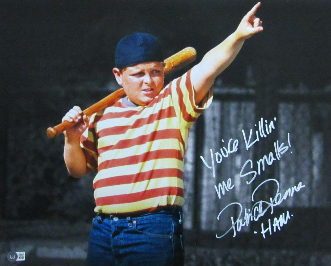 Patrick Renna Actor "The Sandlot" Signed/Inscribed 16x20 Photo Beckett 165106: Patrick Renna Actor "The Sandlot" Signed/Inscribed 16x20 Photo Beckett 165106 Industry: Movies Original/Reproduction: Original Autograph Authentication: BAS/Beckett Pre-Owned PLEASE NOTE: Framed Large