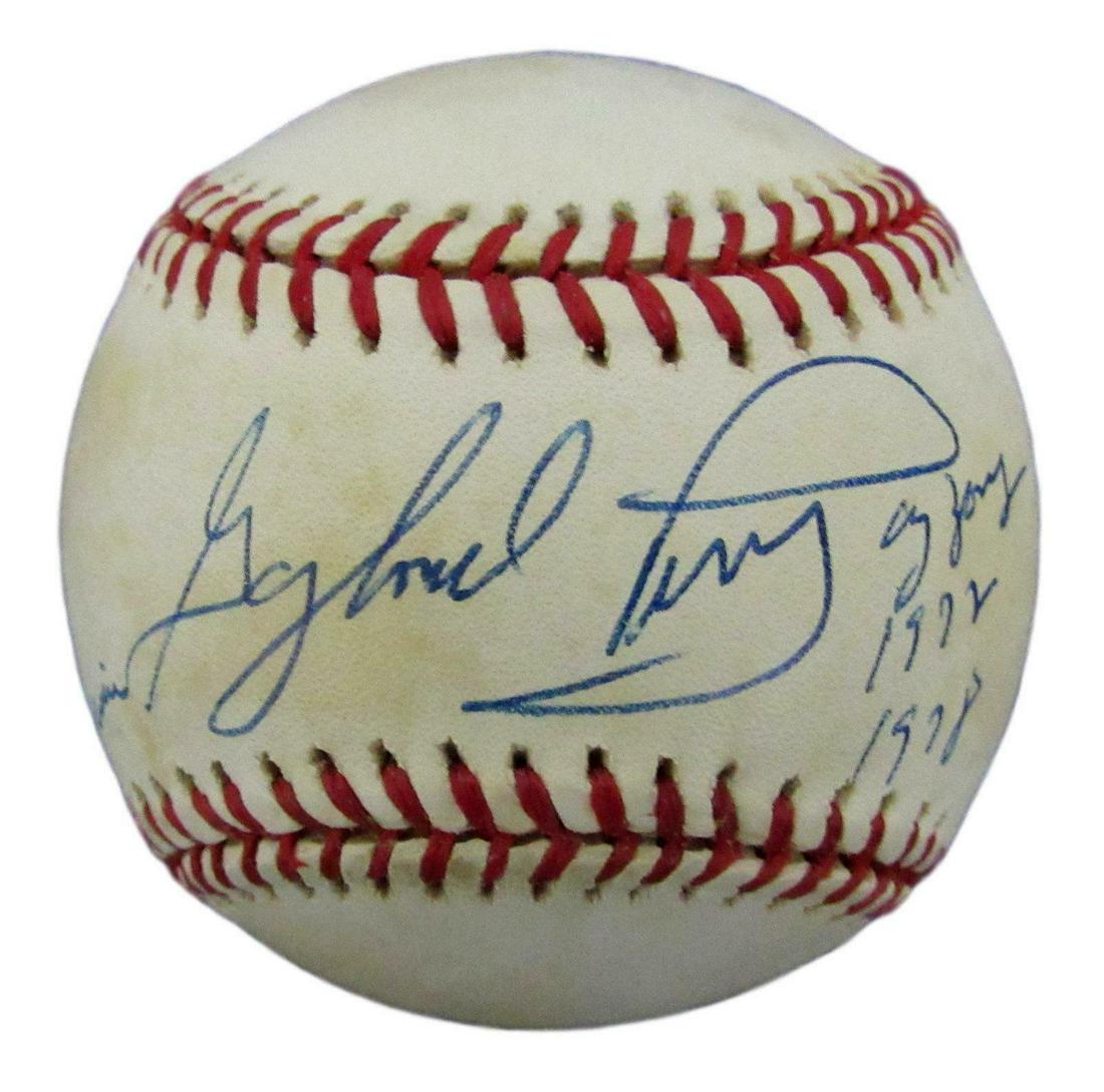 Gaylord Perry HOF Signed/Inscribed Giants Rawlings ONL Baseball PSA/DNA 146212: Gaylord Perry HOF Signed/Inscribed Giants Rawlings ONL Baseball PSA/DNA 146212 Sport: Baseball-MLB Product: Ball Original/Reprint: Original Autograph Authentication: PSA/DNA Team: San Francisco Giants