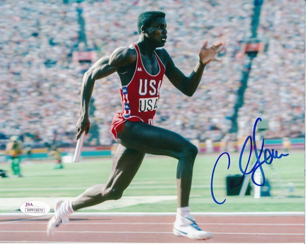 Carl Lewis US Olympics Gold Medal Champ Signed 8x10 Color Photo JSA 142208: Carl Lewis US Olympics Gold Medal Champ Signed 8x10 Color Photo JSA 142208 Original/Reprint: Original Autograph Authentication: PSA/DNA Team: USA Team League: Olympics Pre-Owned PLEASE NOTE: Framed La