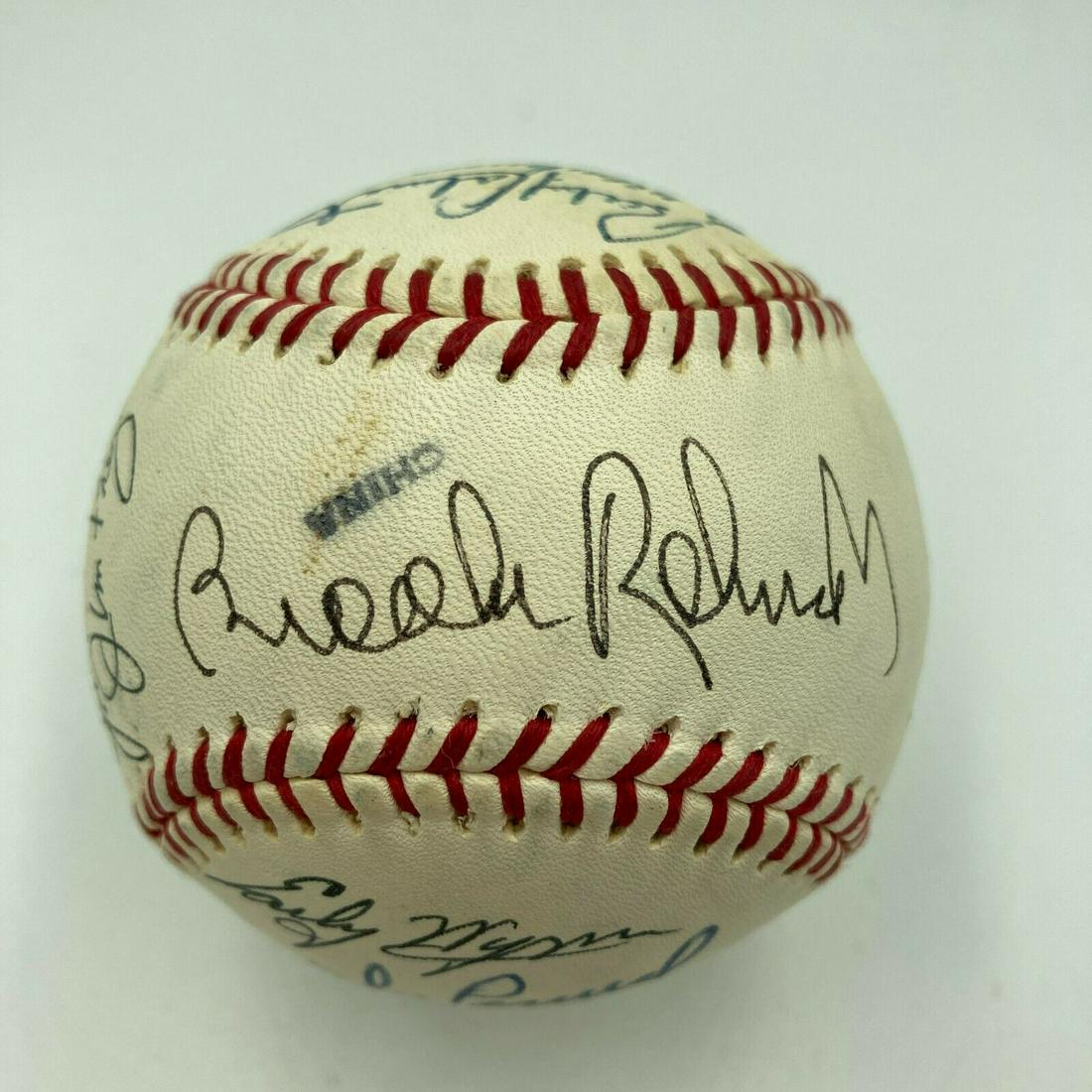 Brooks Robinson HOF Signed Cracker Jack Old Timers Game Baseball Beckett COA: Brooks Robinson HOF Signed Cracker Jack Old Timers Game Baseball Beckett COA Product: Ball Sport: Baseball-MLB Autograph Authentication: Beckett Authentication Services (BAS) Original/Reprint: Origina