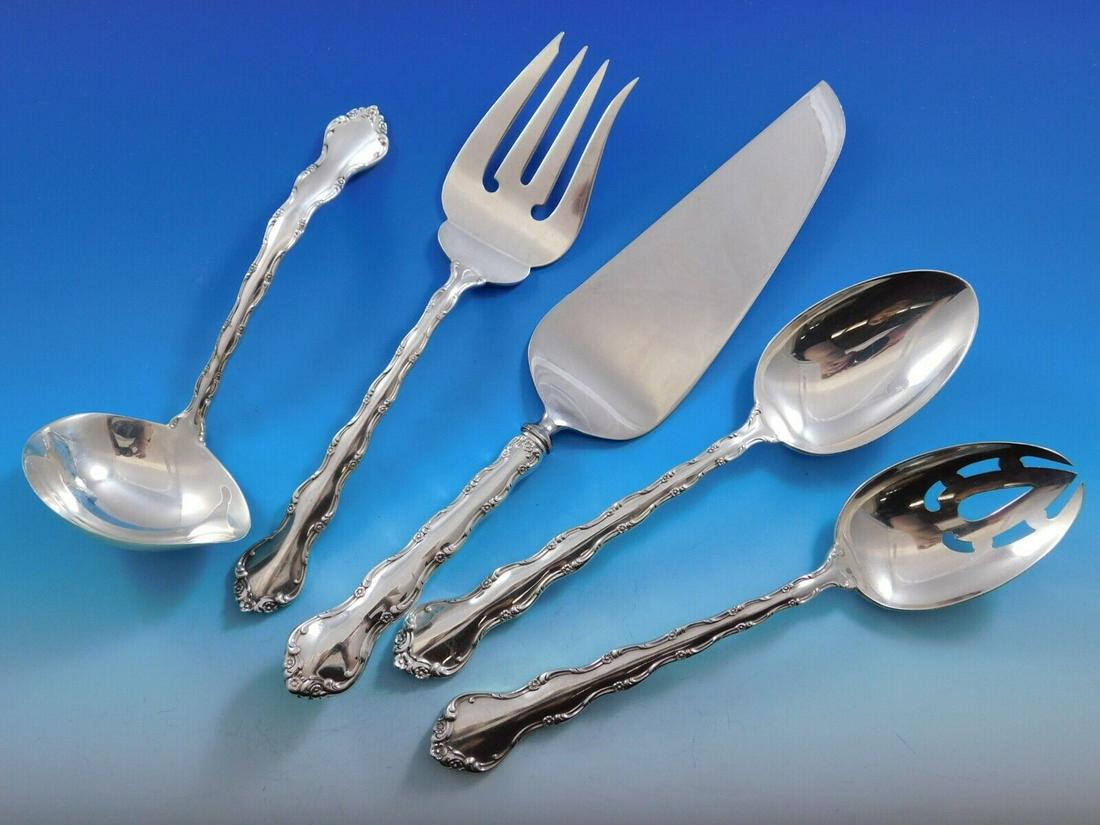 Tara by Reed & Barton Sterling Silver Essential Serving Set Large 5-piece: Tara by Reed & Barton Sterling Silver Essential Serving Set Large 5-piece Maker: Reed & Barton Featured Refinements: Sterling Silver Serving Pieces Age: Post-1940 Brand: Reed & Barton Pattern: Tara Ty