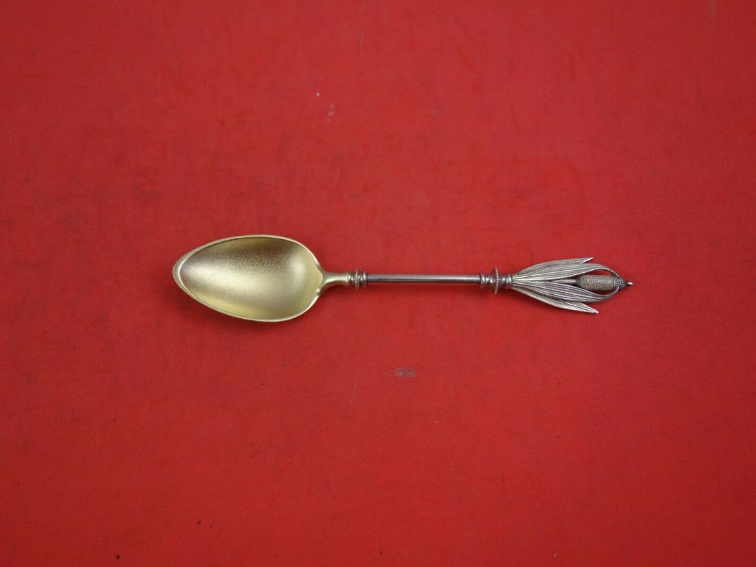 Cat Tails by Georg Sharp Sterling Silver Coffee Spoon Goldwashed Stippled Bowl: Cat Tails by Georg Sharp Sterling Silver Coffee Spoon Goldwashed Stippled Bowl Composition: Sterling Silver Brand: George Sharp Pattern: Cat Tails Type: Spoon Cat tails by george sharp sterling silver