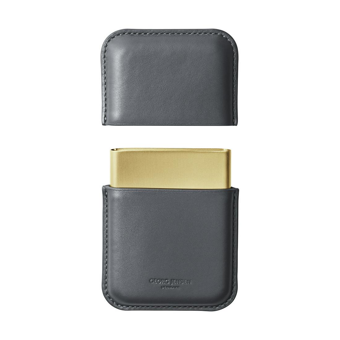 Shades by Georg Jensen PVD Stainless Steel & Leather Business Card Holder - New: Shades by Georg Jensen PVD Stainless Steel & Leather Business Card Holder - New Brand: Georg Jensen Bring understated luxury to the workplace with the sophisticated elegance of the shades business car