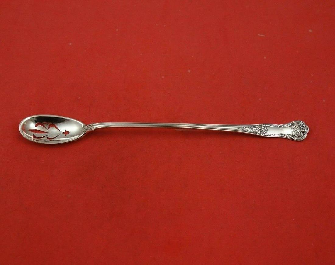 New Queens by Gorham Sterling Silver Olive Spoon Original 8 1/2" Serving: New Queens by Gorham Sterling Silver Olive Spoon Original 8 1/2" Serving Maker: Gorham Composition: Sterling Silver Age: 1850-1899 Brand: Gorham Pattern: New Queens Type: Serving Spoon New queens by g