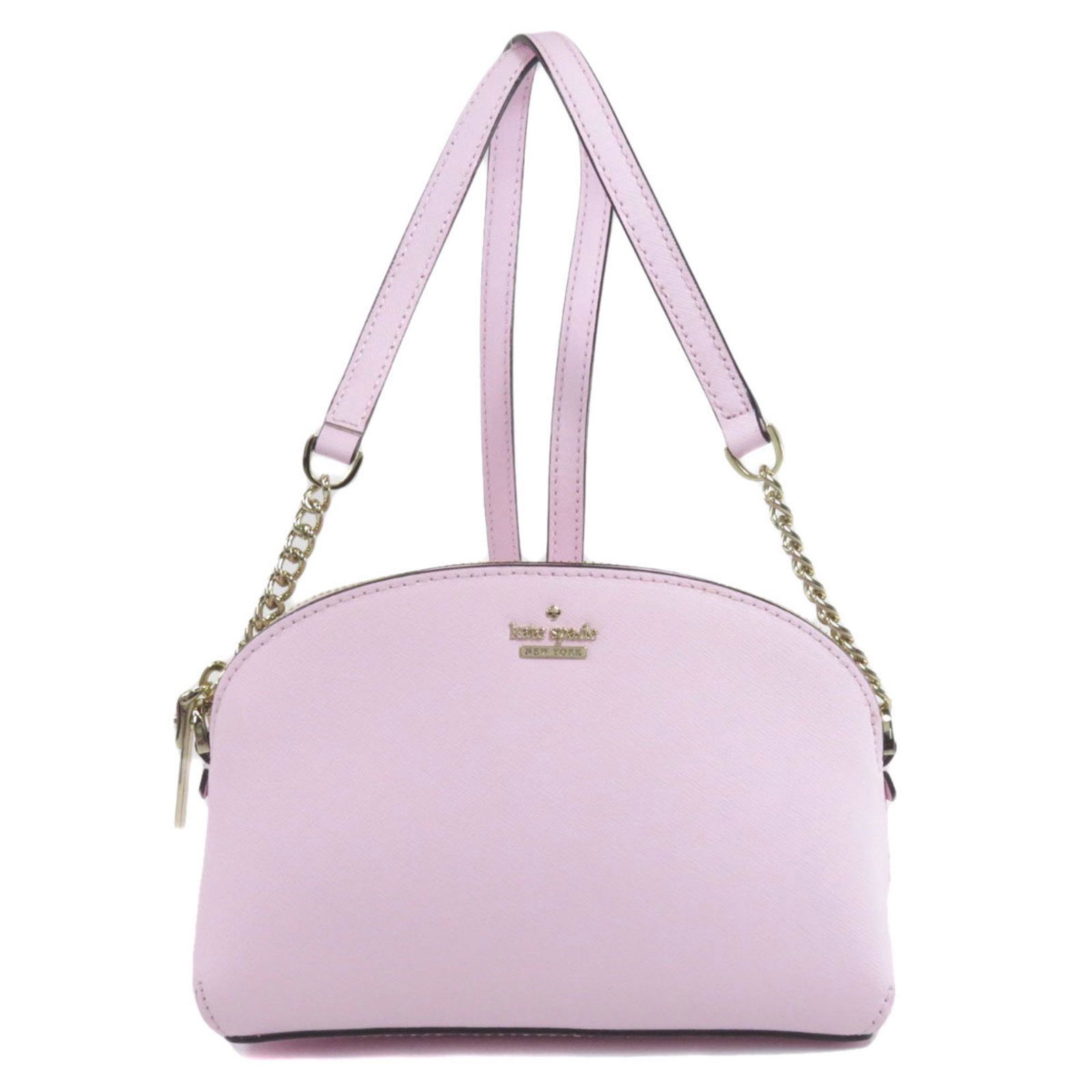 Kate spade motif shoulder bag leather ladies: Kate spade motif shoulder bag leather ladies Brand: Kate Spade Type: Shoulder bag Material: Leather Leather: Color: Pink Closure: Zipper Inner Pocket: Zipper pocket1 Zipper pocket: 1 Outer Pocket: Mag