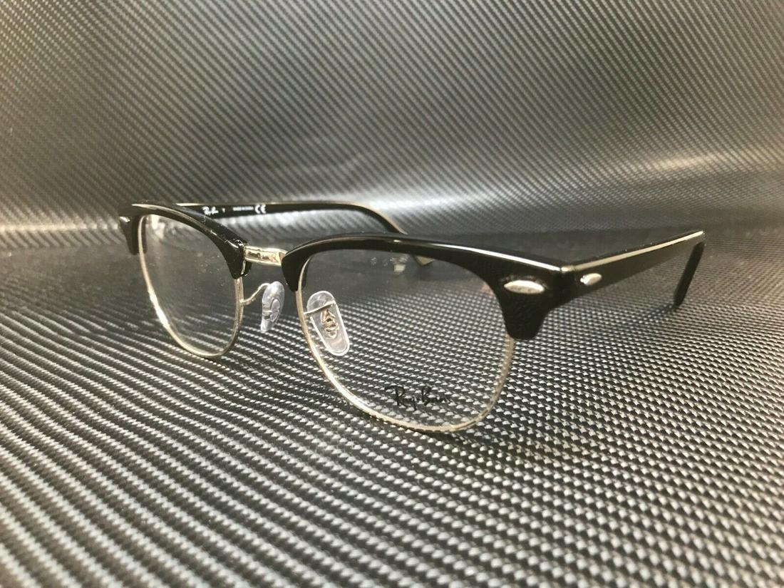 RAY BAN RX5154 2000 Black Square 51 mm Unisex Eyeglasses: RAY BAN RX5154 2000 Black Square 51 mm Unisex Eyeglasses Style: Square Type: Eyeglasses Brand: Ray Ban Frame Color: Black New The Mynt Guarantee: All items in this auction are guaranteed to be 100% au
