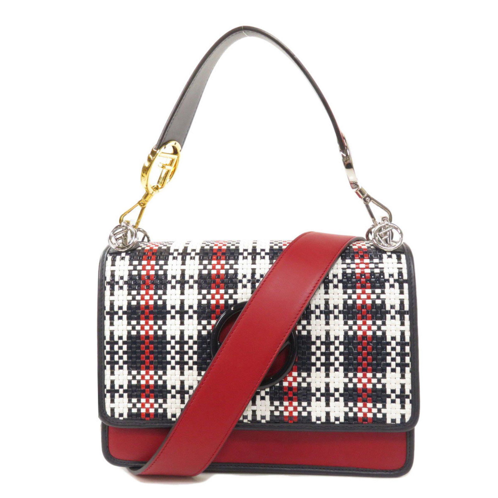 Fendi 8BT284 F is Kanai Shoulder Bag Calf Ladies: Fendi 8BT284 F is Kanai Shoulder Bag Calf Ladies Brand: Fendi Type: Shoulder bag Color: Black Red color White Gender: Women Size (HxWxD): 19cm x 25cm x 10.5cm / 7.48 x 9.84 x 4.13 Handle Length: 41cm 