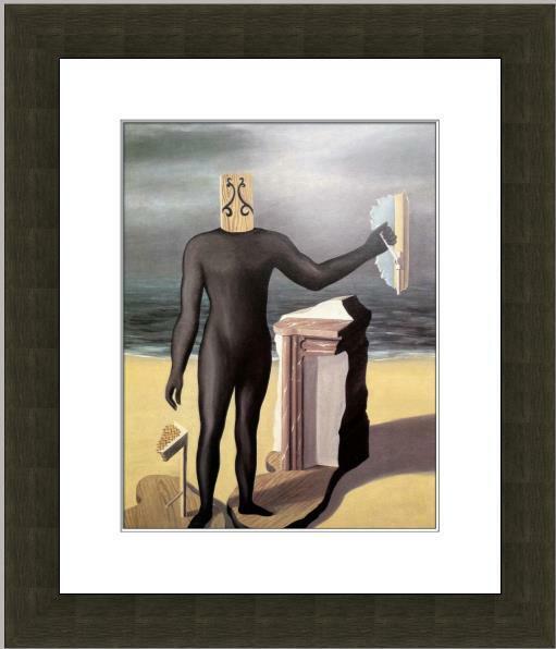 Rene Magritte Print - The Man of the Sea Newly Custom Framed: Rene Magritte Print - The Man of the Sea Newly Custom Framed Features: Framed Matted Region Of Origin: united states Personalize: No Item Width: 16 in Title: The Man of the Sea Production Technique: O