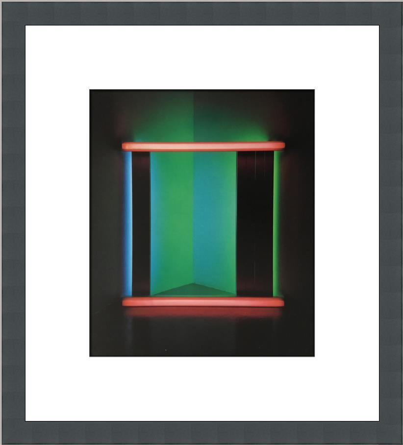 Dan Flavin Untitled Custom Framed Print: Dan Flavin Untitled Custom Framed Print Size: Medium (up to 36in.) Region Of Origin: United States Artist: Dan Flavin Production Technique: Lithography Framing: Matted & Framed Style: Pop Art Item Hei