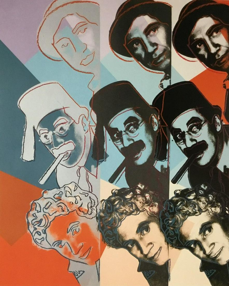 Andy Warhol The Marx Brothers Custom Framed Print: Andy Warhol The Marx Brothers Custom Framed Print Size: Medium (up to 36in.) Region Of Origin: United States Artist: Andy Warhol Production Technique: Lithography Framing: Matted & Framed Style: Pop A