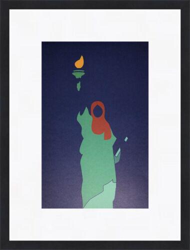 Rajiv Fernandez - Immigrant Lady Liberty Poster For Change Custom Framed Print: Rajiv Fernandez - Immigrant Lady Liberty Poster For Change Custom Framed Print Features: Framed Matted Region Of Origin: united states Item Width: 14 in Title: Immigrant Lady Liberty Production Techni