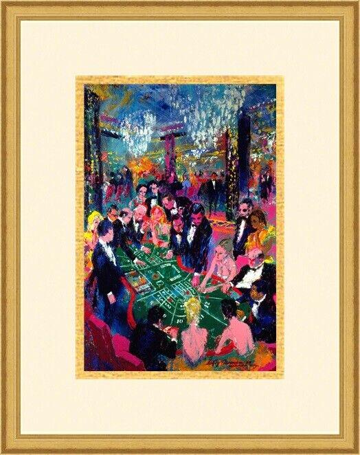 Leroy Neiman - Baccarat Atlantic City Custom Framed: Leroy Neiman - Baccarat Atlantic City Custom Framed Features: Framed Matted Region Of Origin: United States Item Width: 14 in Title: Baccarat Atlantic City Production Technique: Lithography Item Lengt
