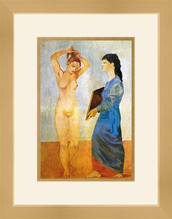 Pablo Picasso - La Toilette Custom Gallery Framed Print: Pablo Picasso - La Toilette Custom Gallery Framed Print Size: Medium Region Of Origin: United States Artist: Pablo Picasso Production Technique: Lithography Framing: Matted & Framed Style: Surrealism