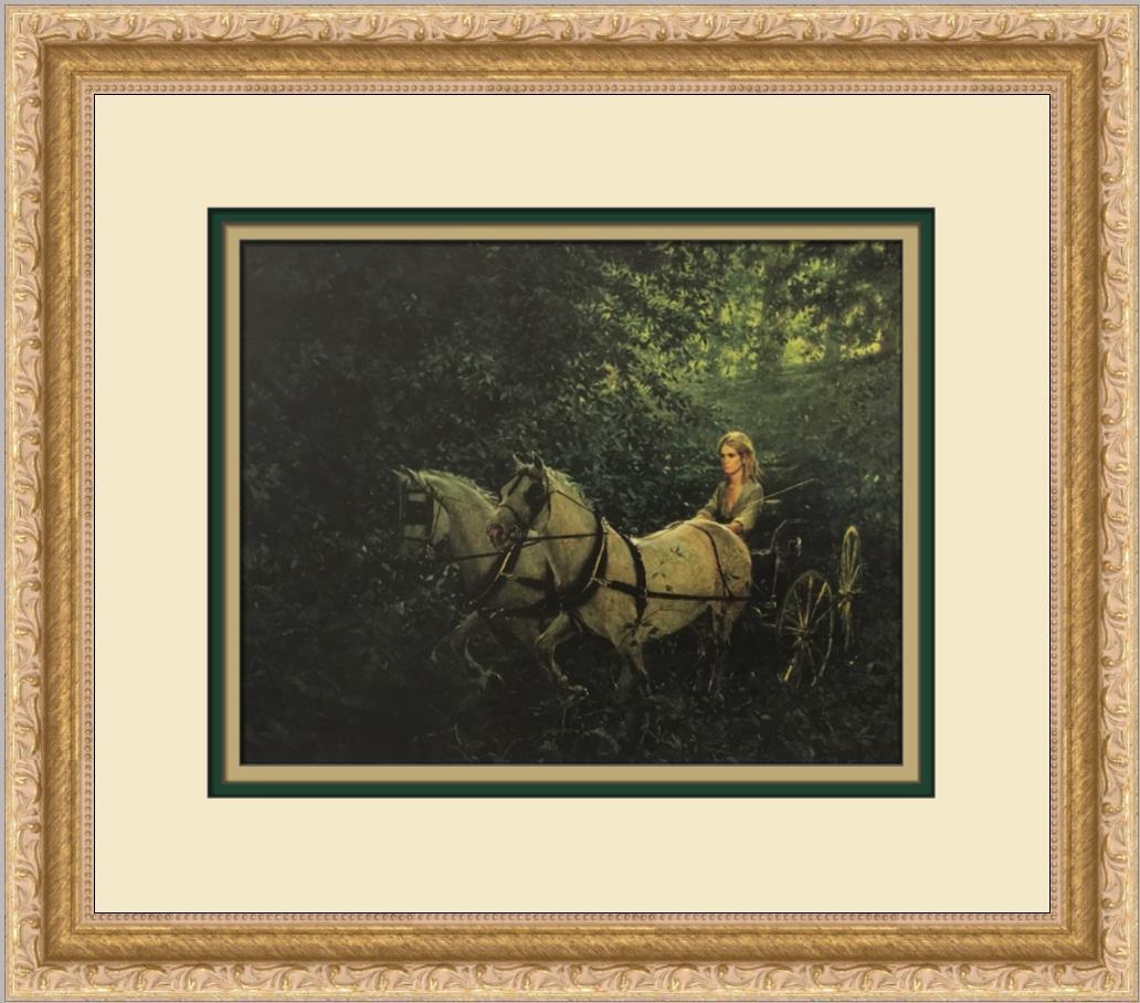 James Wyeth And then into the Deep Gorge Custom Framed Print: James Wyeth And then into the Deep Gorge Custom Framed Print Size: Medium Region Of Origin: United States Artist: James Wyeth Production Technique: Offset Lithograph Framing: Matted & Framed Style: Im
