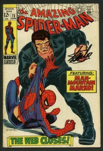 Stan Lee Signed Amazing Spider-Man #73 Comic Book Man-Mountain Marko PSA #W18598: Stan Lee Signed Amazing Spider-Man #73 Comic Book Man-Mountain Marko PSA #W18598 Autograph Authentication: PSA/DNA Product Coa: PSA/DNA Product Signed By Name: Stan Lee Product Signed By Brand: STAN L