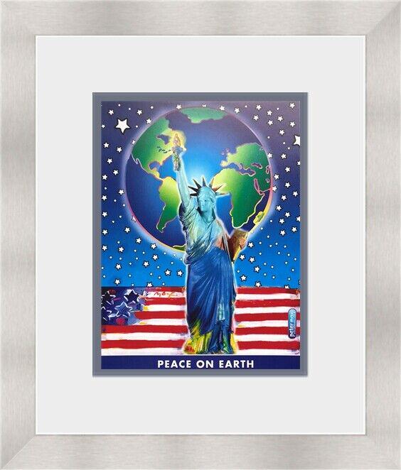 Peter Max - Peace on Earth Newly Custom Framed Print: Peter Max - Peace on Earth Newly Custom Framed Print Features: Framed Matted Region Of Origin: usa Item Width: 12 in Title: Peace On Earth Production Technique: Lithography Item Length: 12 in Item Hei