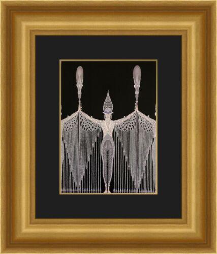 Erte - Les Bijoux de perle Custom Framed Print: Erte - Les Bijoux de perle Custom Framed Print Features: Framed Matted Region Of Origin: usa Item Width: 17 in Title: Les Bijoux de Perle Production Technique: Lithography Item Length: 17 in Item Heig