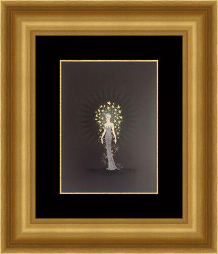 Erte - Starstruck Custom Framed Print: Erte - Starstruck Custom Framed Print Features: Framed Matted Region Of Origin: usa Item Width: 17 in Title: Starstruck Production Technique: Lithography Item Length: 17 in Item Height: 21 in Subject: