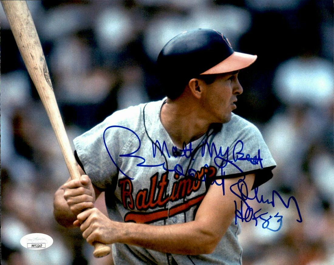 Brooks Robinson HOF Baltimore Orioles Signed/Inscribed 8x10 Photo JSA 161863: Brooks Robinson HOF Baltimore Orioles Signed/Inscribed 8x10 Photo JSA 161863 Sport: Baseball-MLB Product: Photo Original/Reprint: Original Autograph Authentication: JSA Team: Baltimore Orioles League: