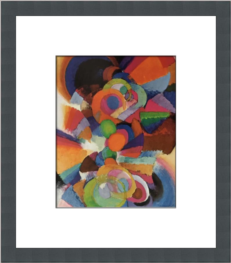 Stanton Macdonald-Wright Abstraction on Spectrum Custom Framed Print: Stanton Macdonald-Wright Abstraction on Spectrum Custom Framed Print Size: Medium Region Of Origin: United States Artist: Stanton Macdonald-Wright Production Technique: Offset Lithograph Framing: Matt